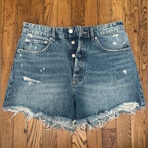 ZARA high waisted denim shorts
